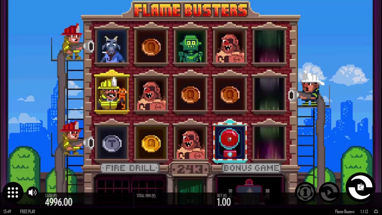 Игровой автомат «Flame Busters» в казино Кинг Вулкан